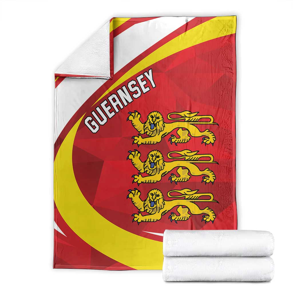 Guernsey Coat Of Arms Blanket Sporty Style
