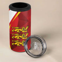 Guernsey Coat Of Arms 4 in 1 Can Cooler Tumbler Sporty Style