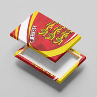 Guernsey Coat Of Arms Canvas Wall Art Sporty Style