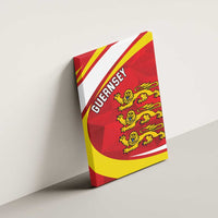 Guernsey Coat Of Arms Canvas Wall Art Sporty Style