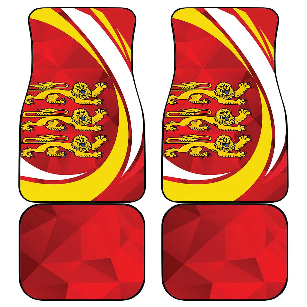 Guernsey Coat Of Arms Car Mats Sporty Style