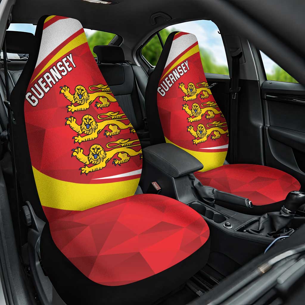 Guernsey Coat Of Arms Car Seat Cover Sporty Style