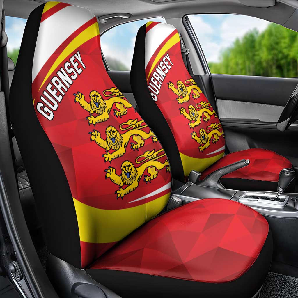 Guernsey Coat Of Arms Car Seat Cover Sporty Style