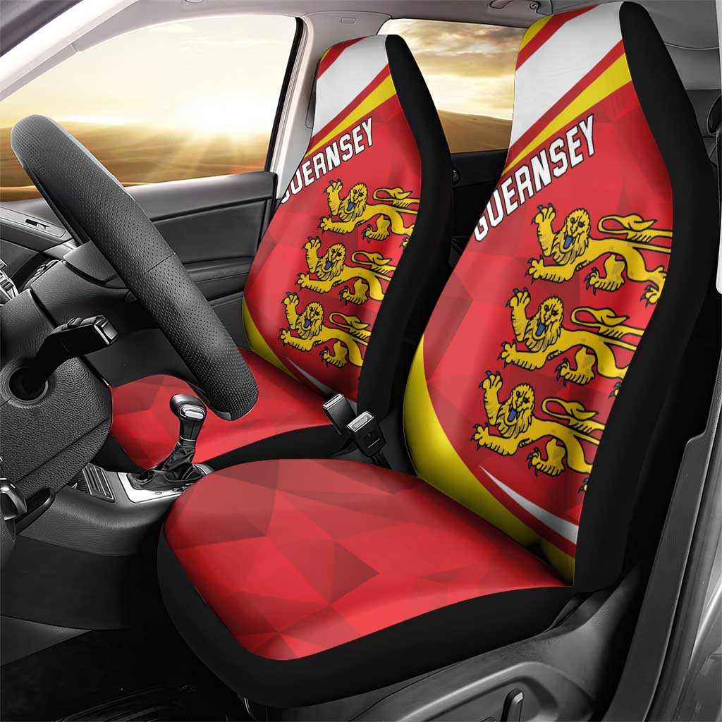 Guernsey Coat Of Arms Car Seat Cover Sporty Style