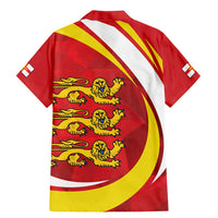 Guernsey Coat Of Arms Family Matching Mermaid Dress and Hawaiian Shirt Sporty Style