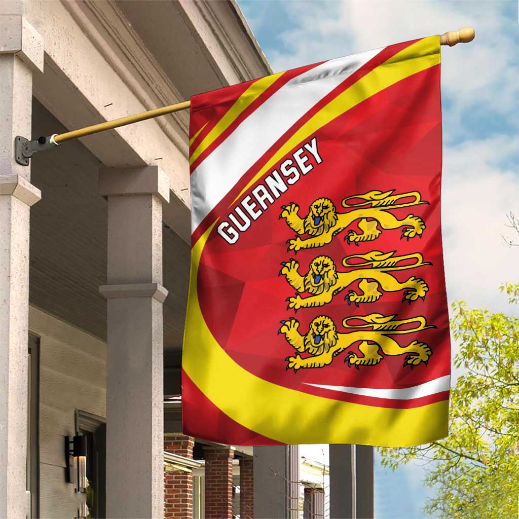 Guernsey Coat Of Arms Garden Flag Sporty Style
