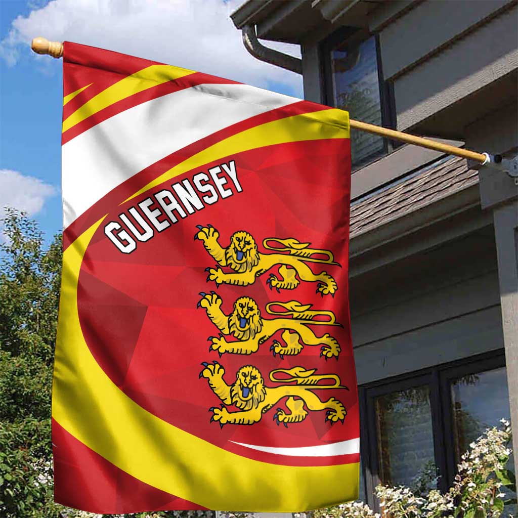 Guernsey Coat Of Arms Garden Flag Sporty Style