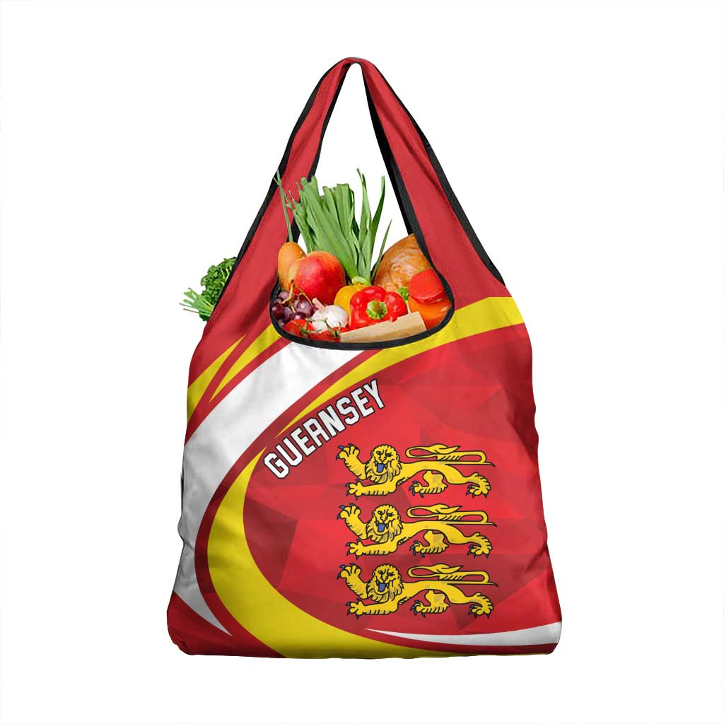 Guernsey Coat Of Arms Grocery Bag Sporty Style
