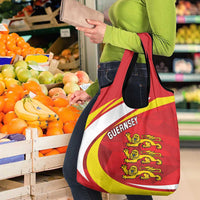 Guernsey Coat Of Arms Grocery Bag Sporty Style