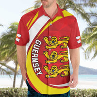 Guernsey Coat Of Arms Hawaiian Shirt Sporty Style