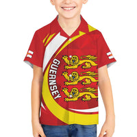 Guernsey Coat Of Arms Hawaiian Shirt Sporty Style