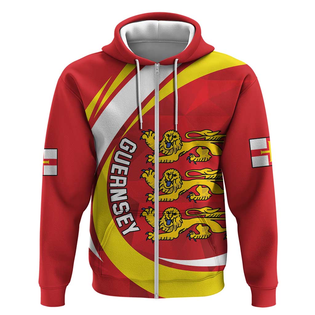 Guernsey Coat Of Arms Hoodie Sporty Style