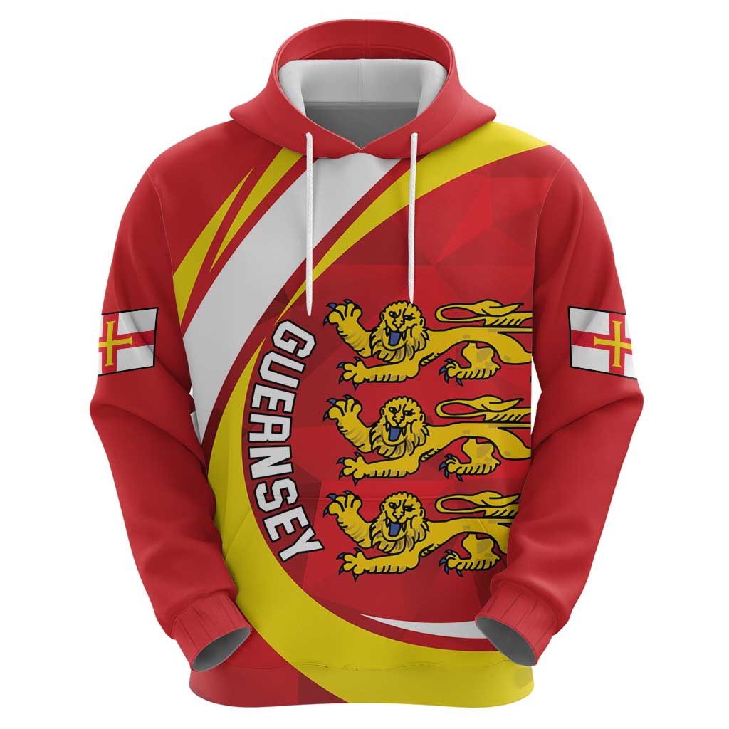 Guernsey Coat Of Arms Hoodie Sporty Style