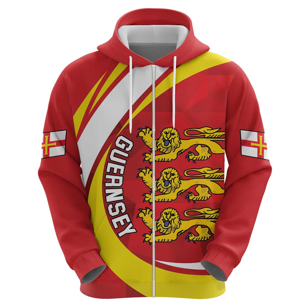 Guernsey Coat Of Arms Hoodie Sporty Style
