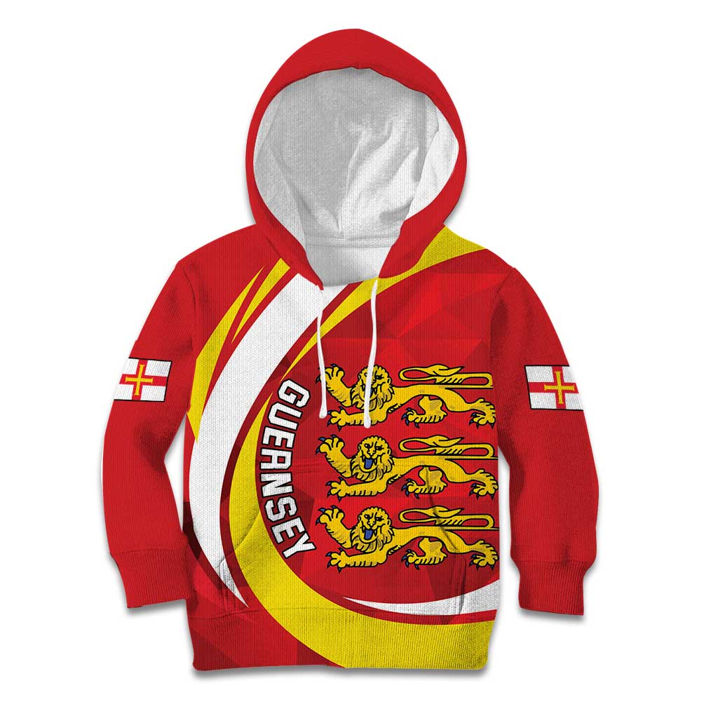 Guernsey Coat Of Arms Kid Hoodie Sporty Style