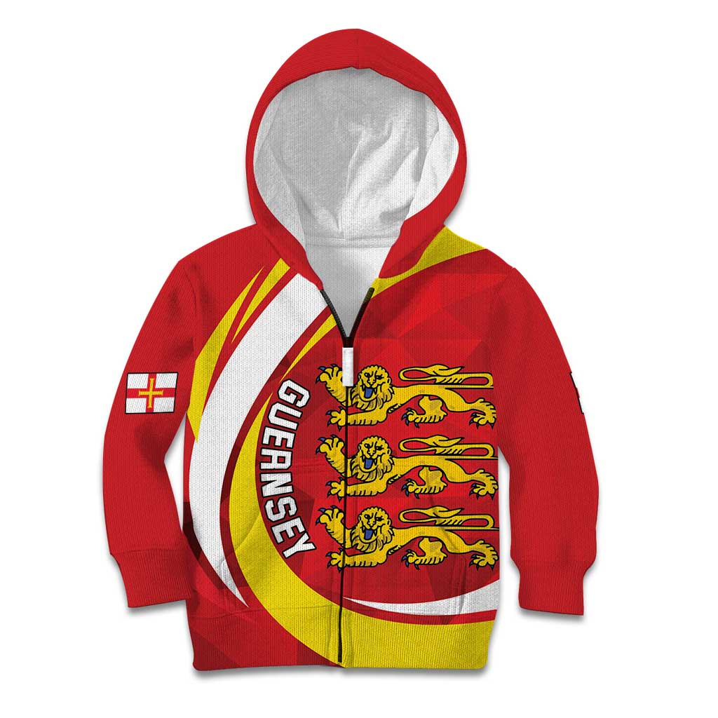 Guernsey Coat Of Arms Kid Hoodie Sporty Style