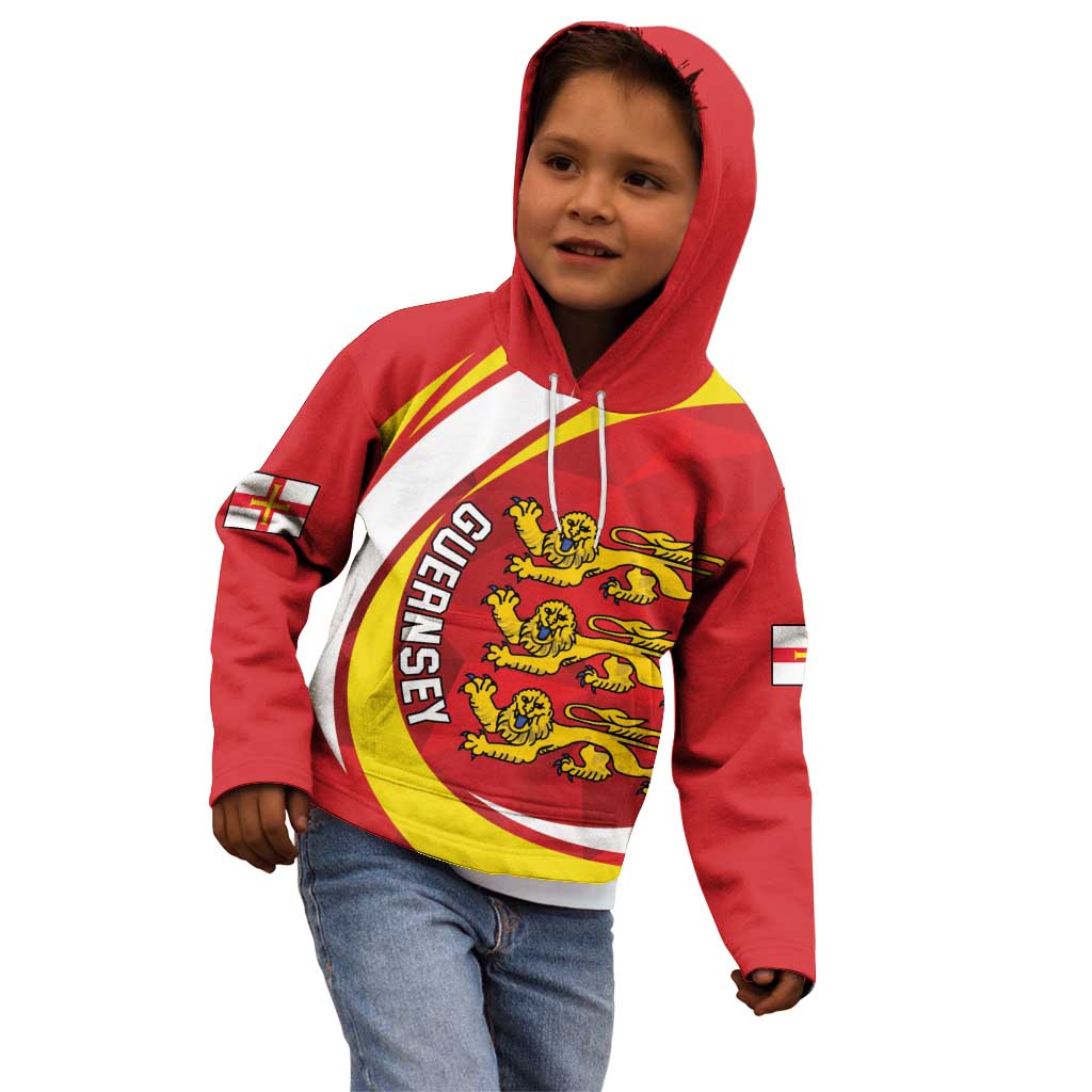 Guernsey Coat Of Arms Kid Hoodie Sporty Style