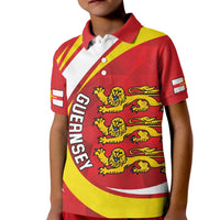 Guernsey Coat Of Arms Kid Polo Shirt Sporty Style
