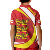 Guernsey Coat Of Arms Kid Polo Shirt Sporty Style