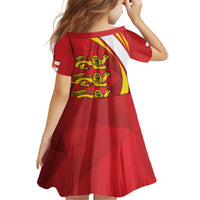 Guernsey Coat Of Arms Kid Short Sleeve Dress Sporty Style