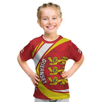 Guernsey Coat Of Arms Kid T Shirt Sporty Style