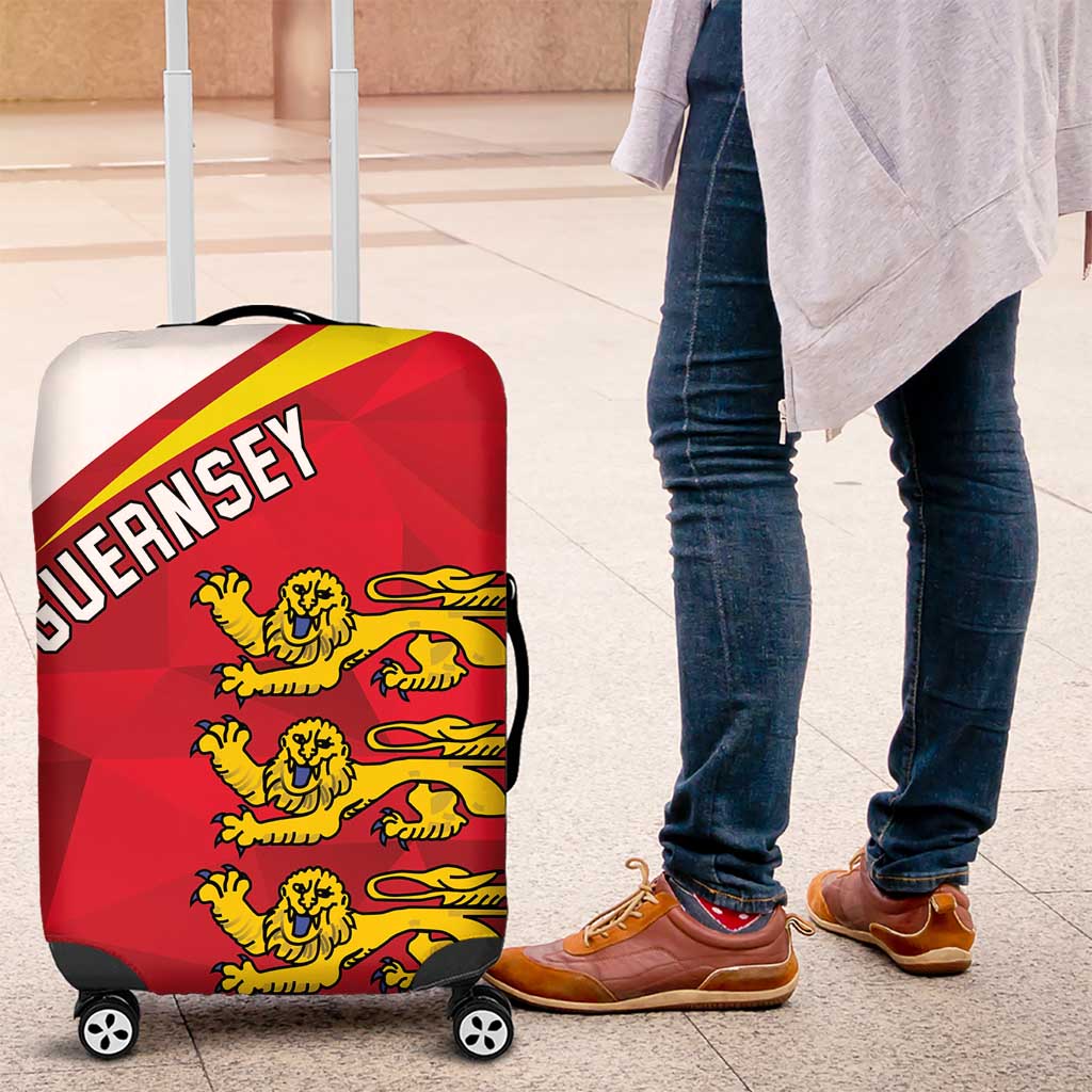 Guernsey Coat Of Arms Luggage Cover Sporty Style