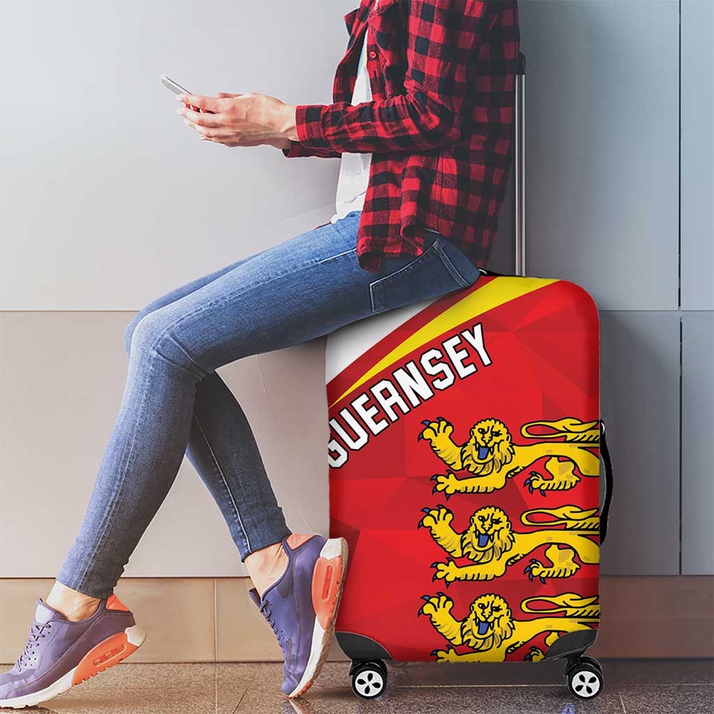 Guernsey Coat Of Arms Luggage Cover Sporty Style