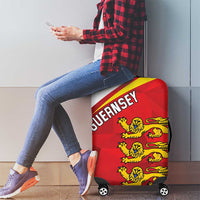 Guernsey Coat Of Arms Luggage Cover Sporty Style