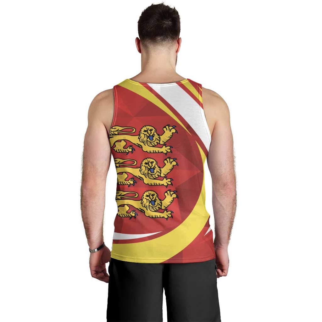 Guernsey Coat Of Arms Men Tank Top Sporty Style