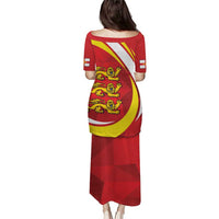 Guernsey Coat Of Arms Puletasi Sporty Style