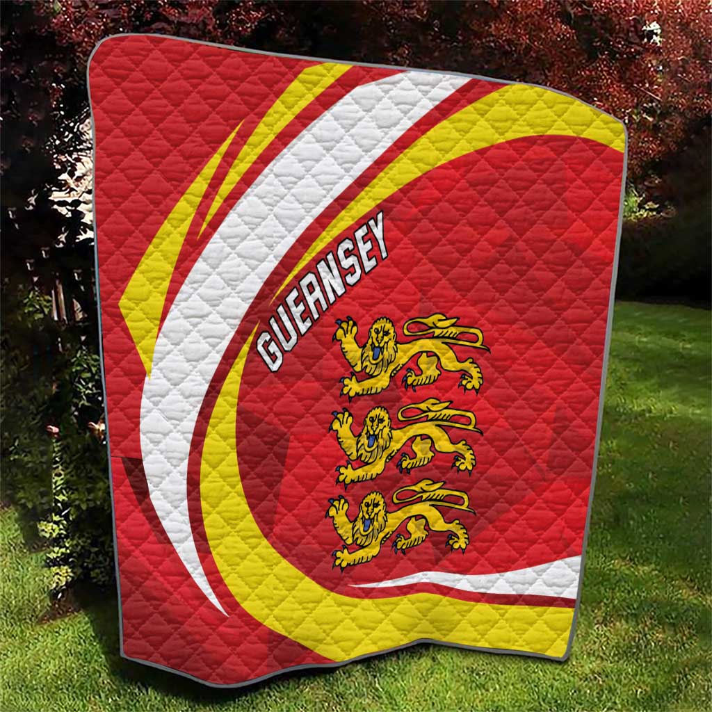 Guernsey Coat Of Arms Quilt Sporty Style
