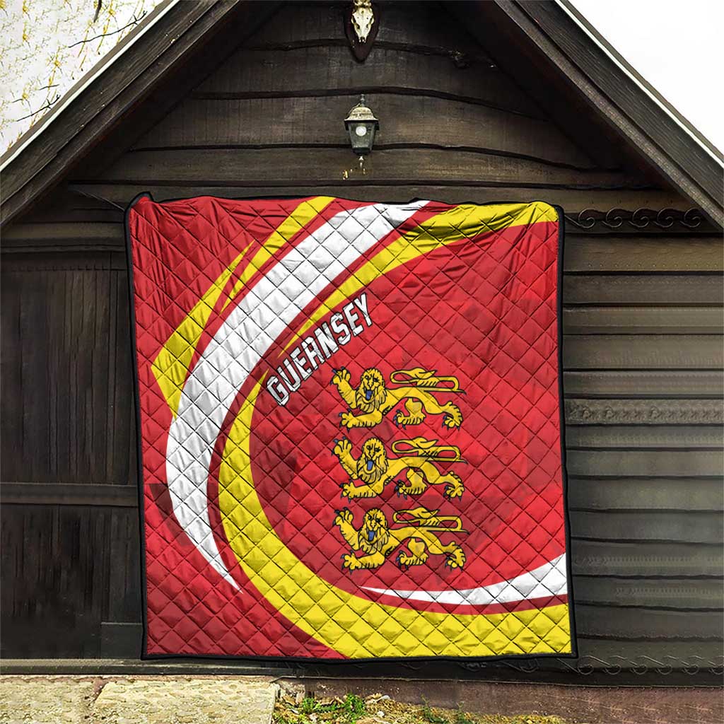 Guernsey Coat Of Arms Quilt Sporty Style