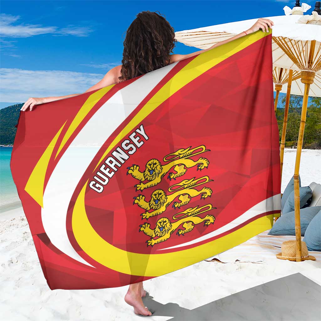 Guernsey Coat Of Arms Sarong Sporty Style