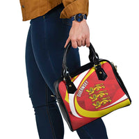 Guernsey Coat Of Arms Shoulder Handbag Sporty Style