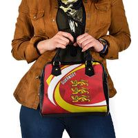 Guernsey Coat Of Arms Shoulder Handbag Sporty Style