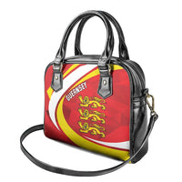 Guernsey Coat Of Arms Shoulder Handbag Sporty Style