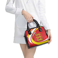 Guernsey Coat Of Arms Shoulder Handbag Sporty Style