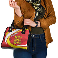 Guernsey Coat Of Arms Shoulder Handbag Sporty Style