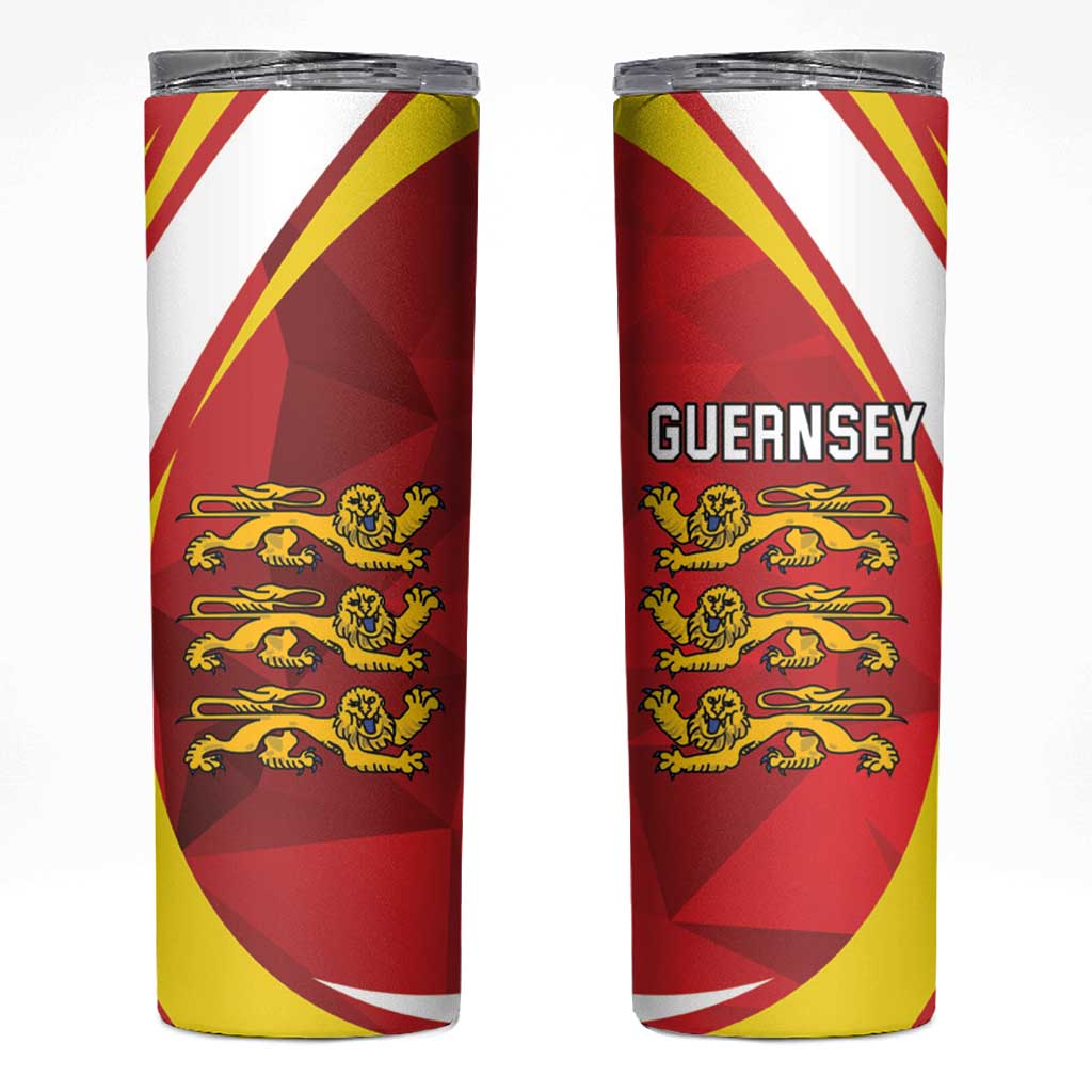 Guernsey Coat Of Arms Skinny Tumbler Sporty Style