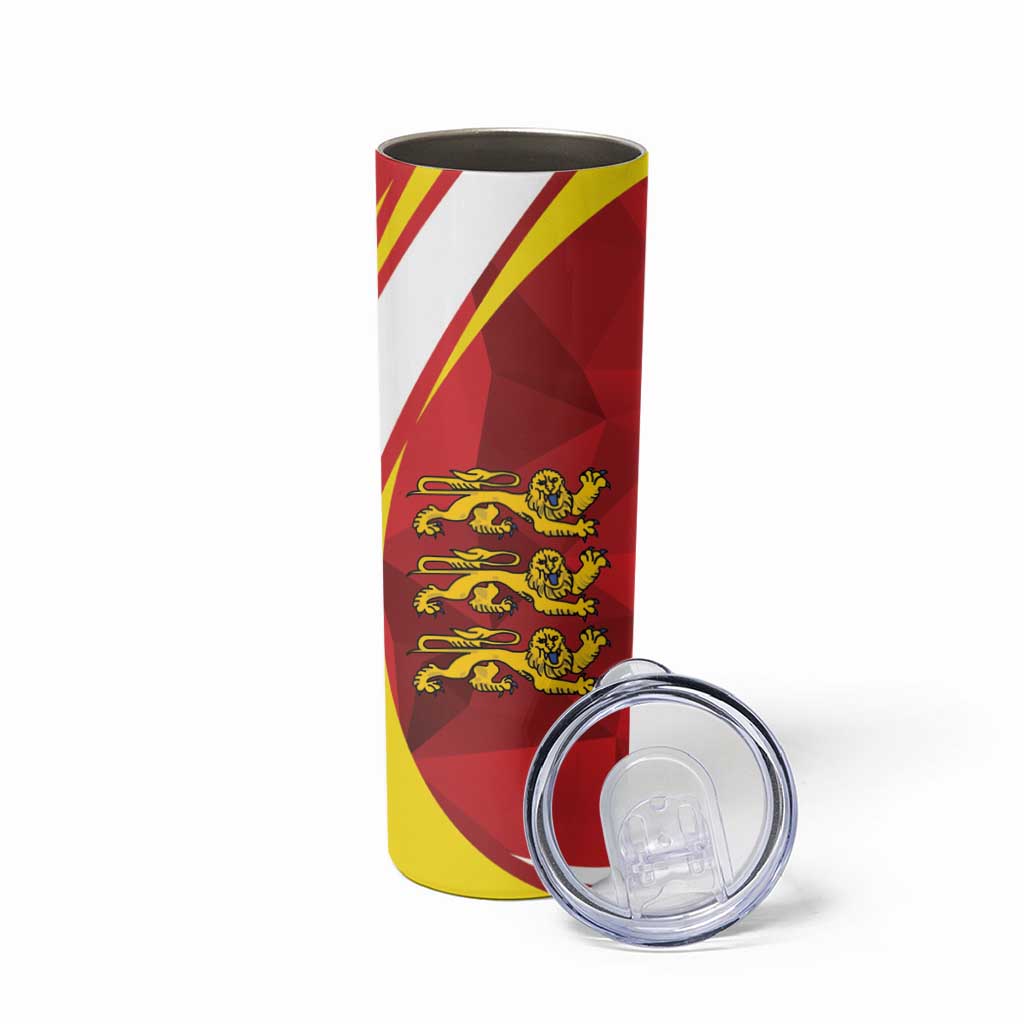 Guernsey Coat Of Arms Skinny Tumbler Sporty Style