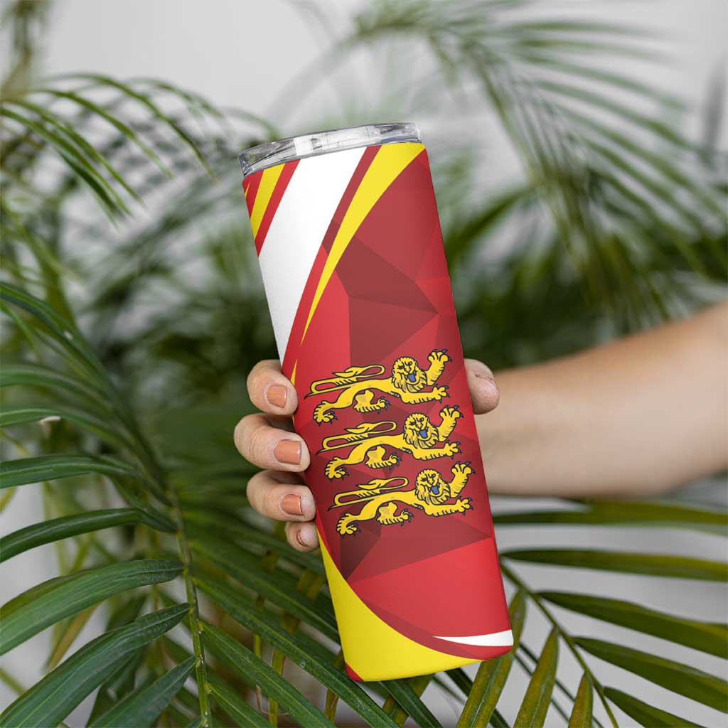 Guernsey Coat Of Arms Skinny Tumbler Sporty Style