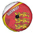 Guernsey Coat Of Arms Spare Tire Cover Sporty Style