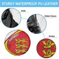 Guernsey Coat Of Arms Spare Tire Cover Sporty Style