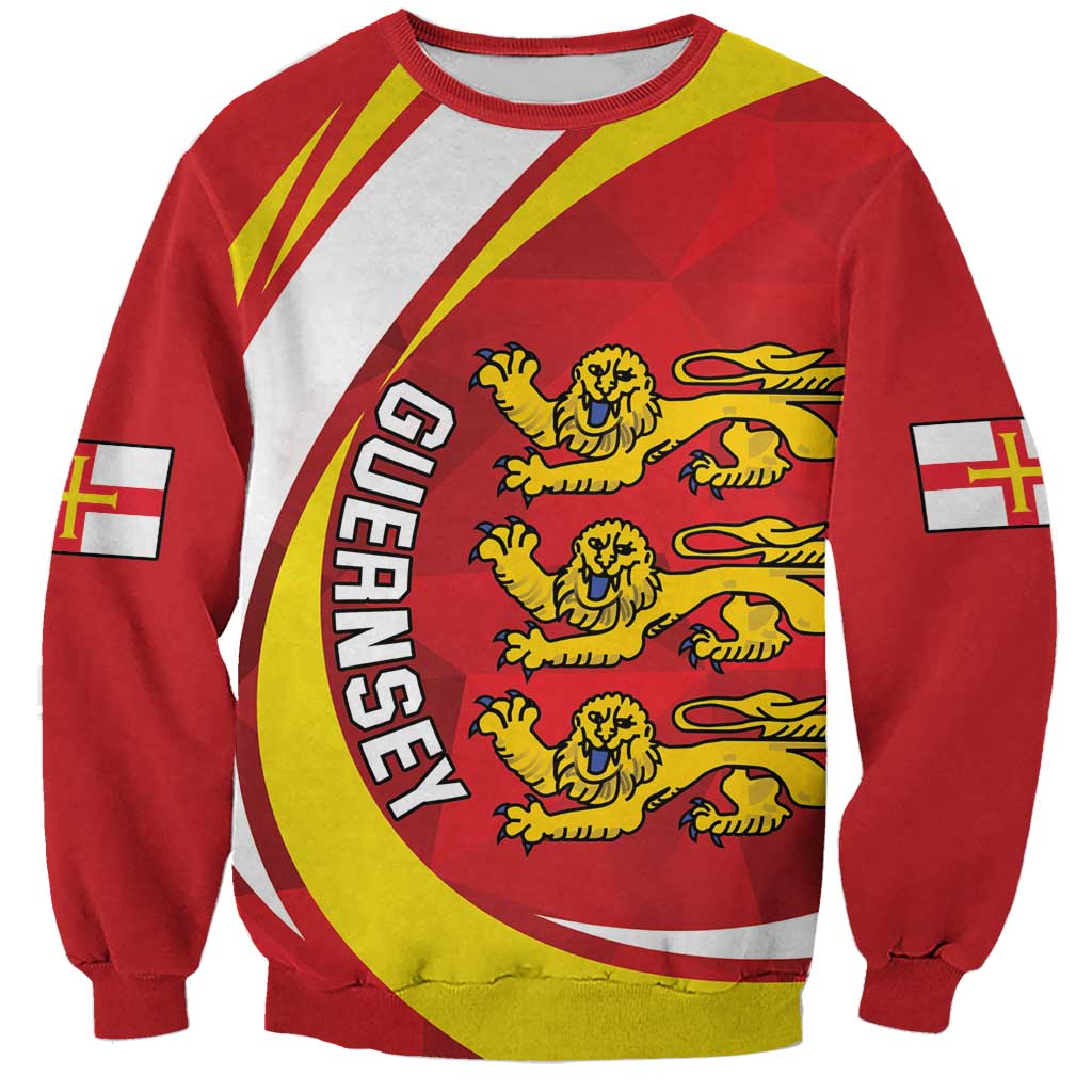 Guernsey Coat Of Arms Sweatshirt Sporty Style