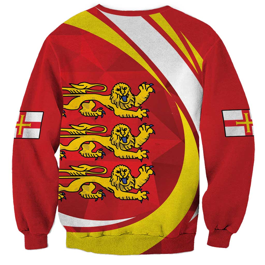 Guernsey Coat Of Arms Sweatshirt Sporty Style