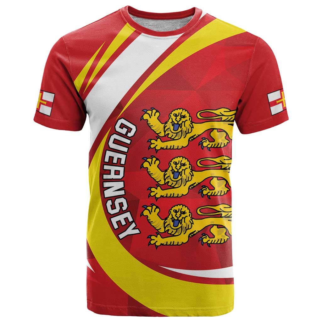 Guernsey Coat Of Arms T Shirt Sporty Style
