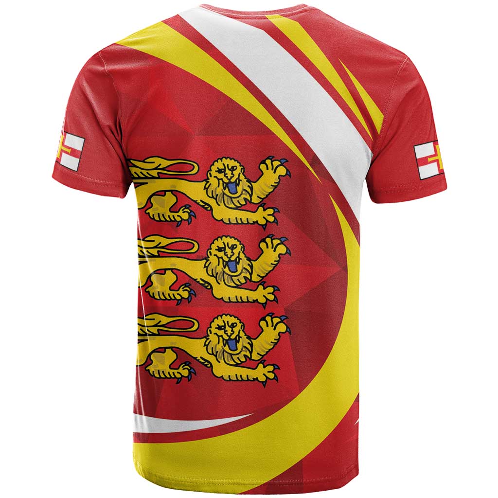 Guernsey Coat Of Arms T Shirt Sporty Style