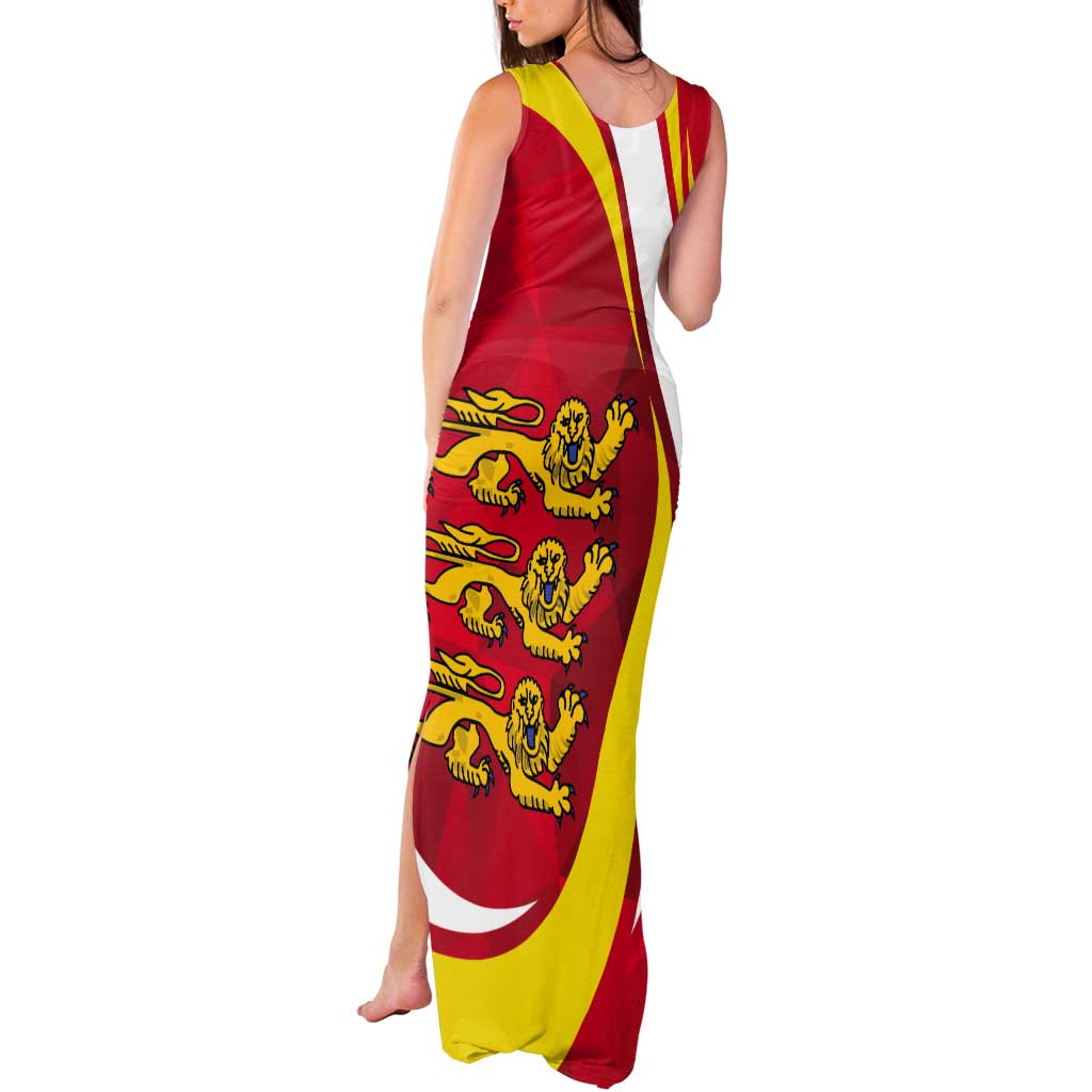 Guernsey Coat Of Arms Tank Maxi Dress Sporty Style