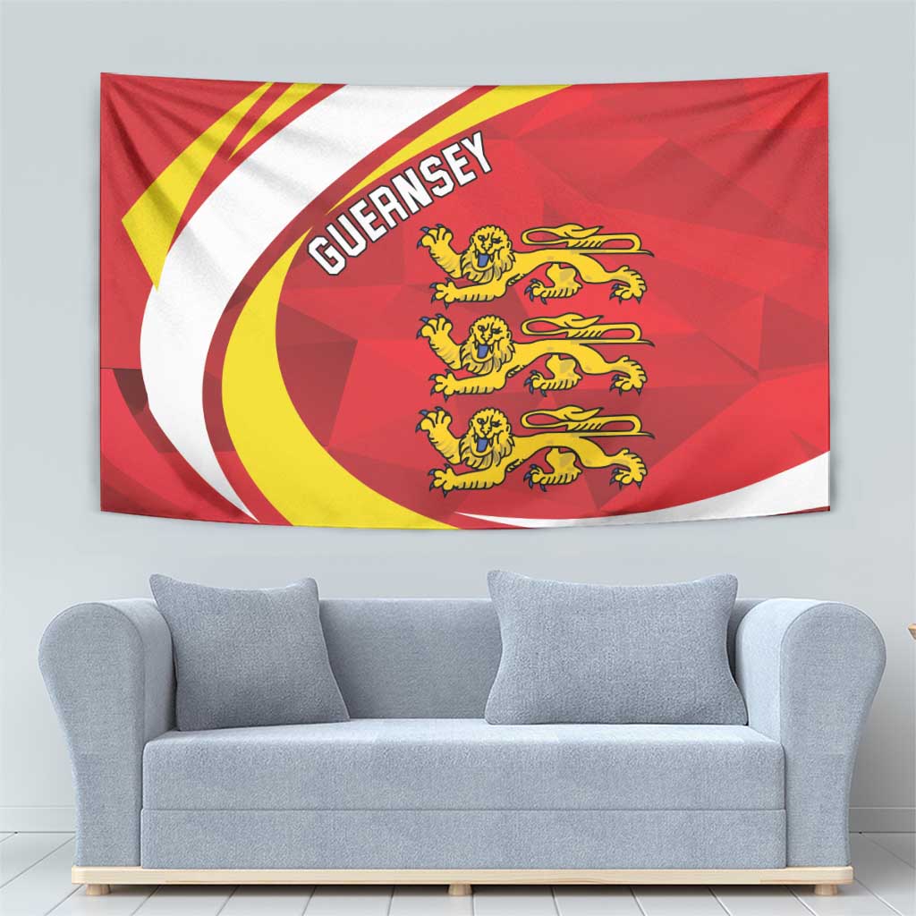 Guernsey Coat Of Arms Tapestry Sporty Style