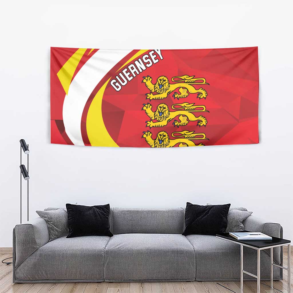 Guernsey Coat Of Arms Tapestry Sporty Style